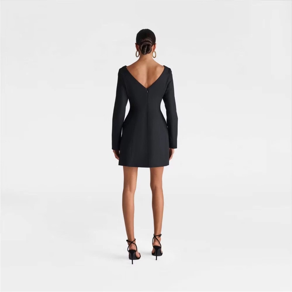 KBB by KAHLANA Women's 'The Boat Neck Micro Mini Dress' - Black - Picture 2 of 2